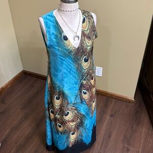 Zanzea Collection Peacock Maxi Dress 8/24